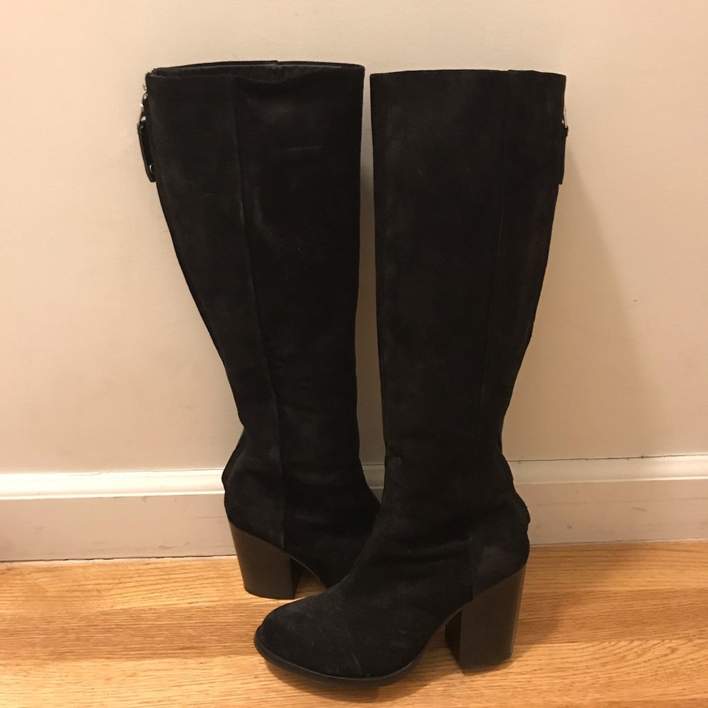 Rag and bone Ashby high block heel suede boot